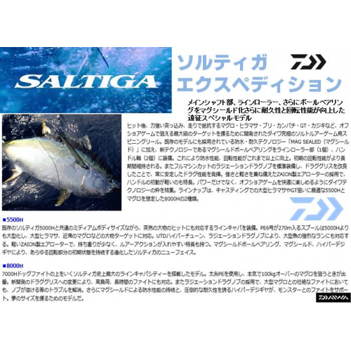Daiwa 14 Saltiga 8000H Expedition