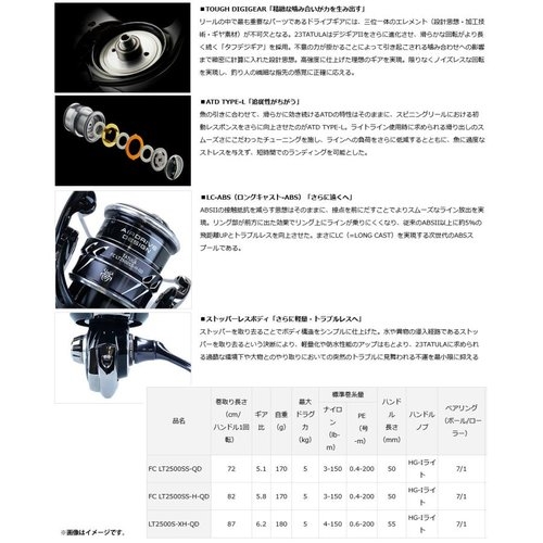 Daiwa 23 Tatula FC LT2500SS-H-QD