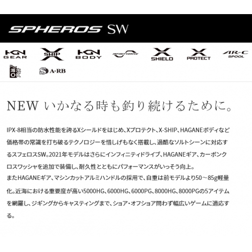 Shimano 21 Spheros SW 8000PG