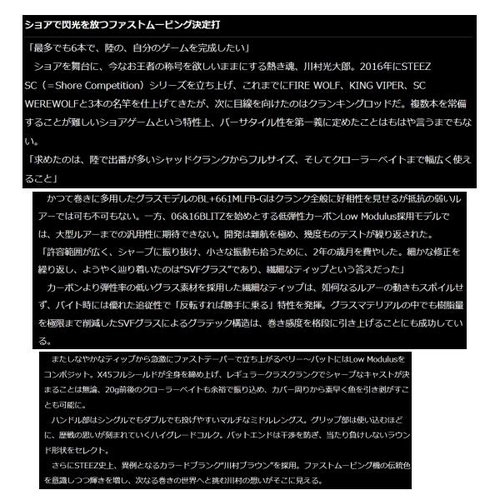 Daiwa 21 Steez SC C66ML-G Lighting