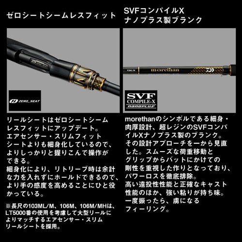 Daiwa 25 Morethan 93ML/M・J