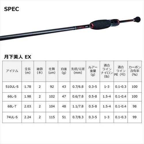 Daiwa 22  Gekkabijin EX AGS 66L-S・Q