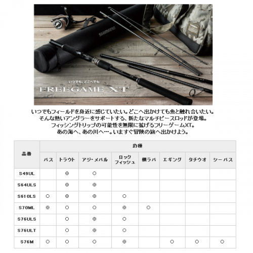 Shimano 20 Free Game XT B69M-S/BOAT