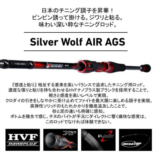 Daiwa 19 Silver Wolf AIR AGS 75LML-S