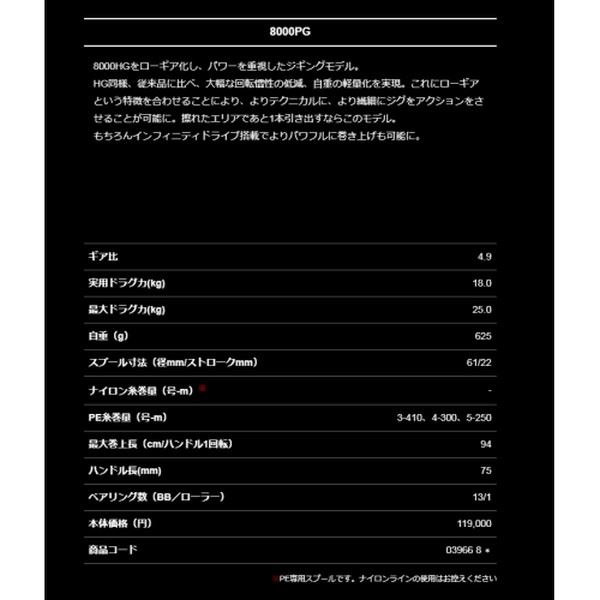 Shimano 19 Stella SW 8000PG