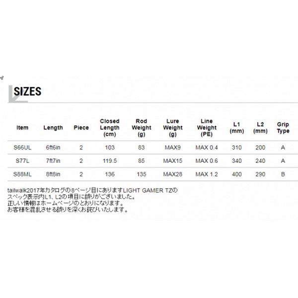 Tailwalk Light Gamer TZ S88ML
