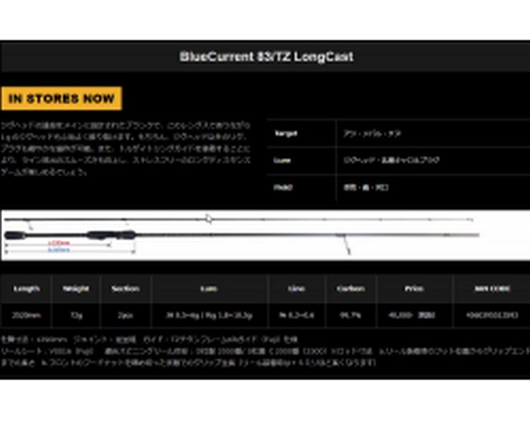Yamaga Blanks BlueCurrent 83/TZ LongCast